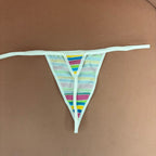 Multicolor Striped G-String - Intimate Whispers