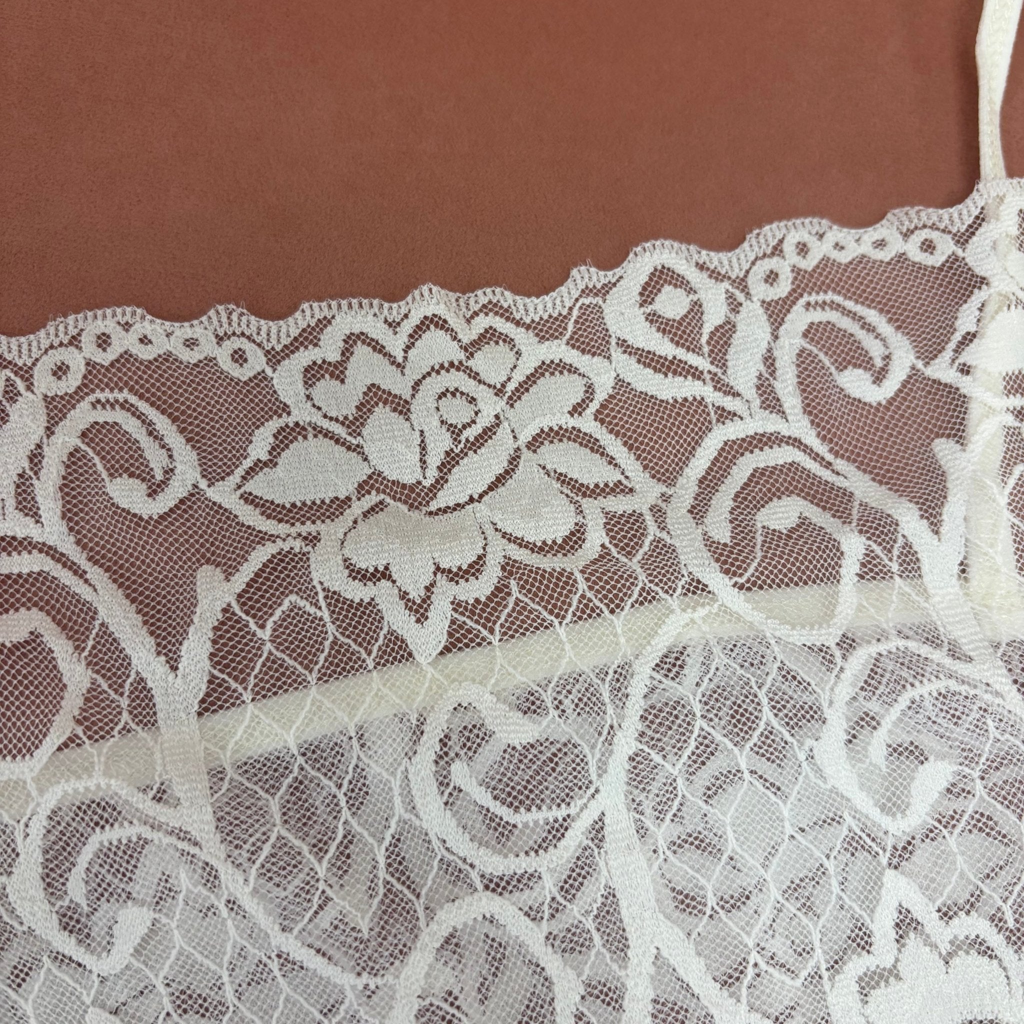 White Lingerie Set with Bustier Top and Lace Shorts - Intimate Whispers
