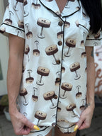 Martini Party Short Sleeve Lounge Set - Intimate Whispers