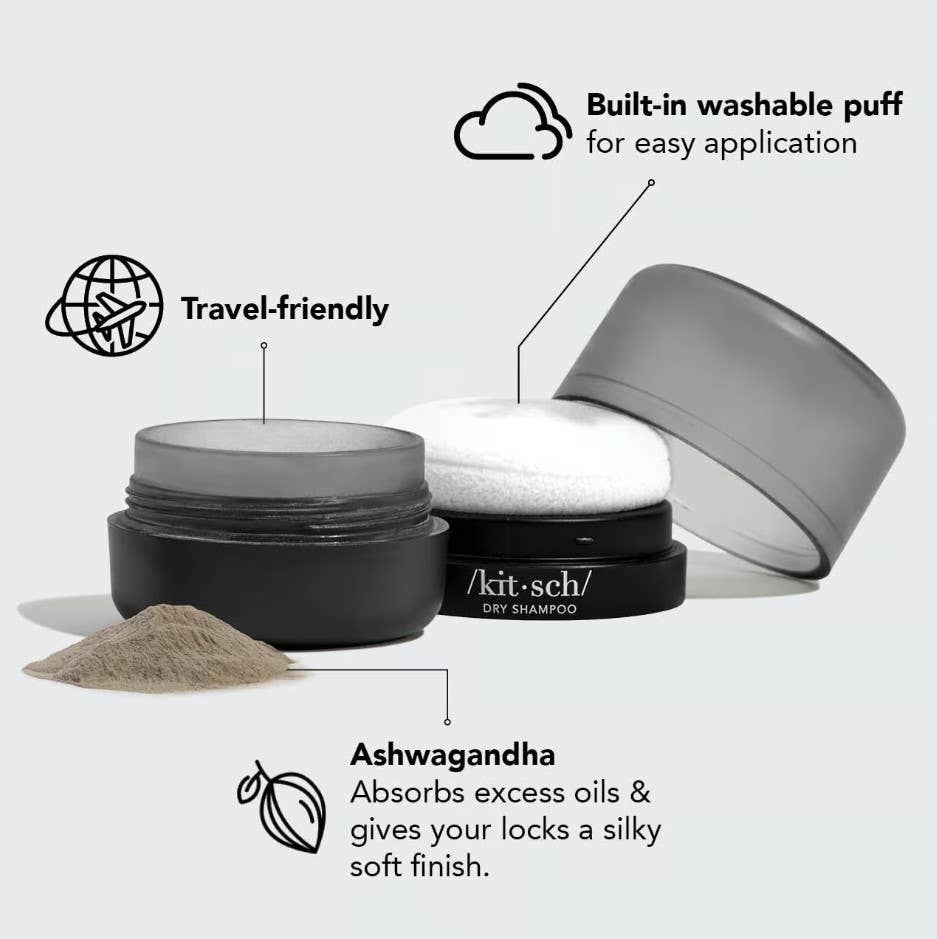Volumizing Rice Protein Dry Shampoo - Dark Tinted Powder - Intimate Whispers