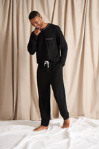 Mister You Bamboo Pajama Set: Black - Intimate Whispers