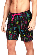 Neon Nightcap Stretch Swim Trunks - Intimate Whispers