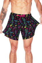 Neon Nightcap Stretch Swim Trunks - Intimate Whispers