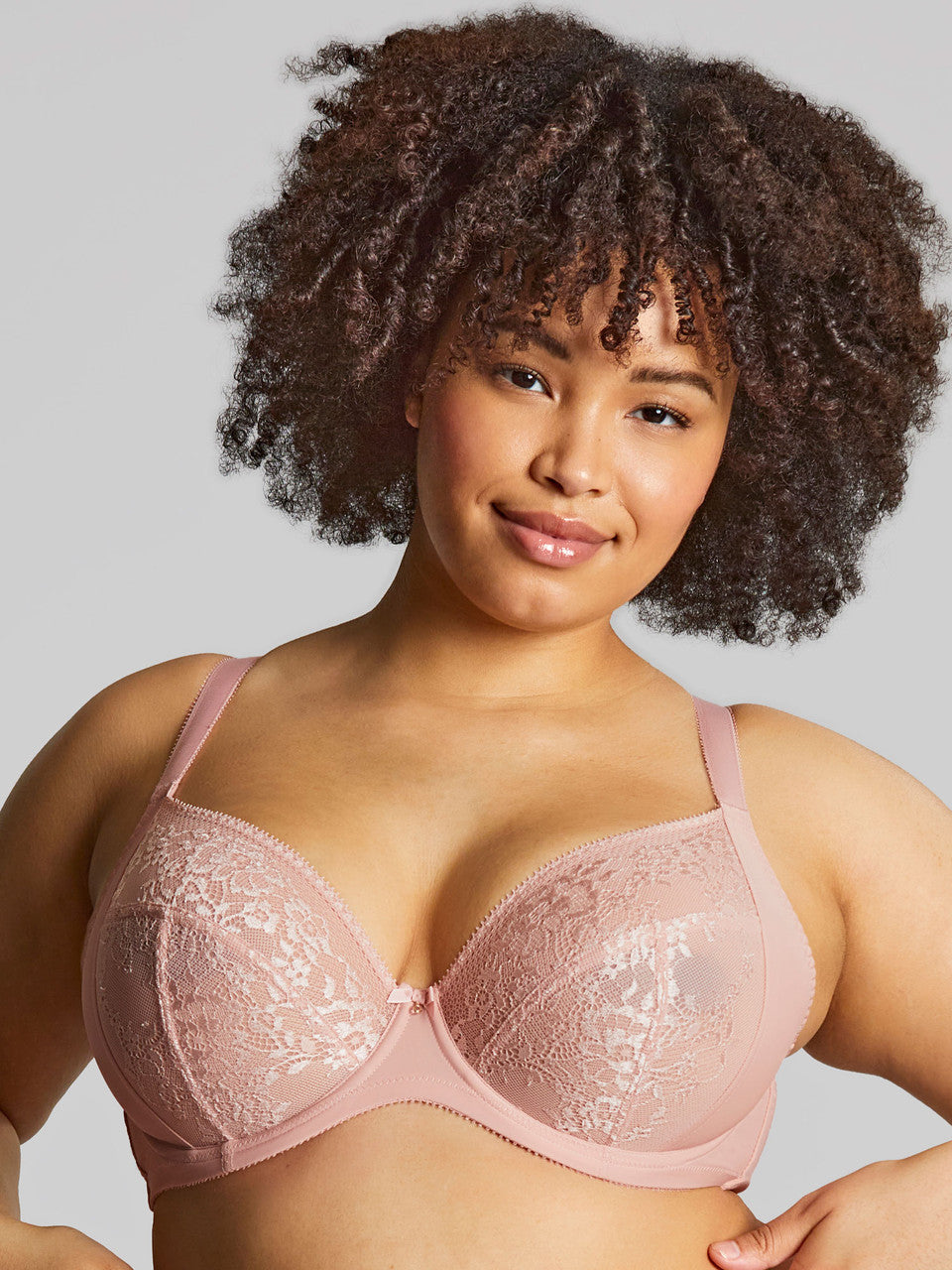 Roxie Plunge Bra - Misty Rose