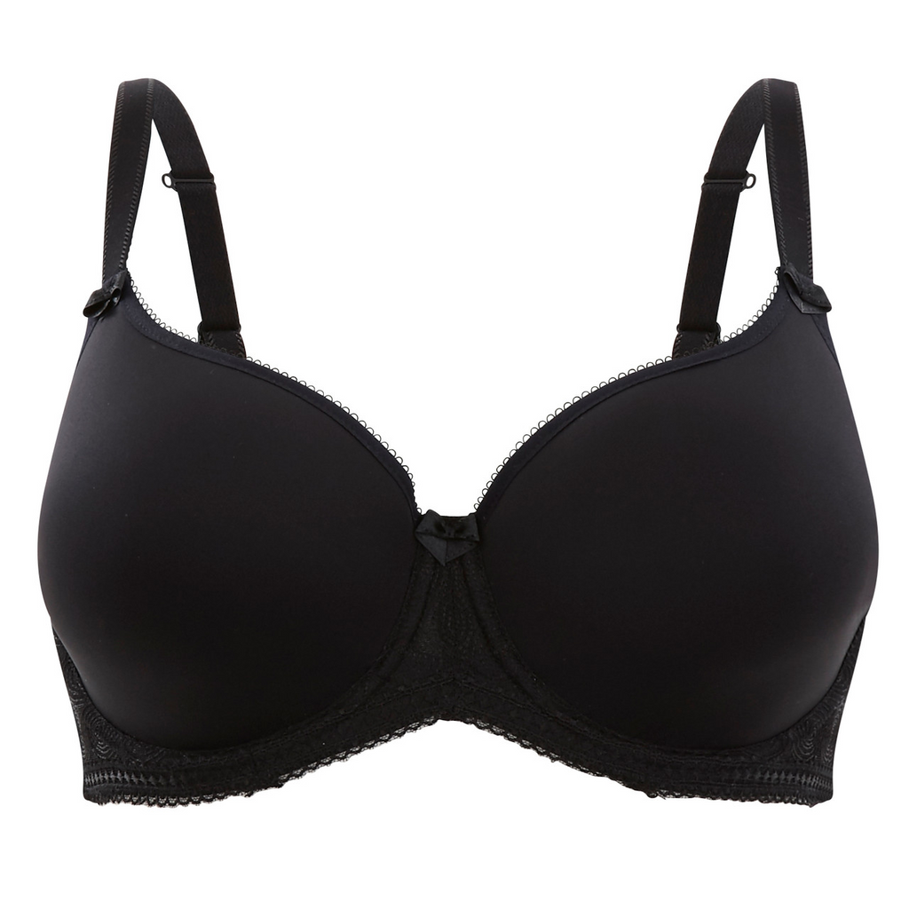 Cari Molded Spacer T-Shirt Bra - Black