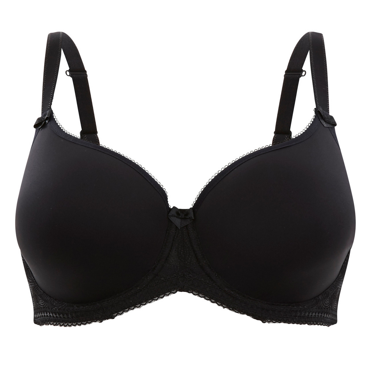 Cari Molded Spacer T-Shirt Bra - Black