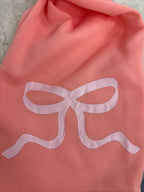 Pink bow sweatset bow detail featured on elbow and back of legs