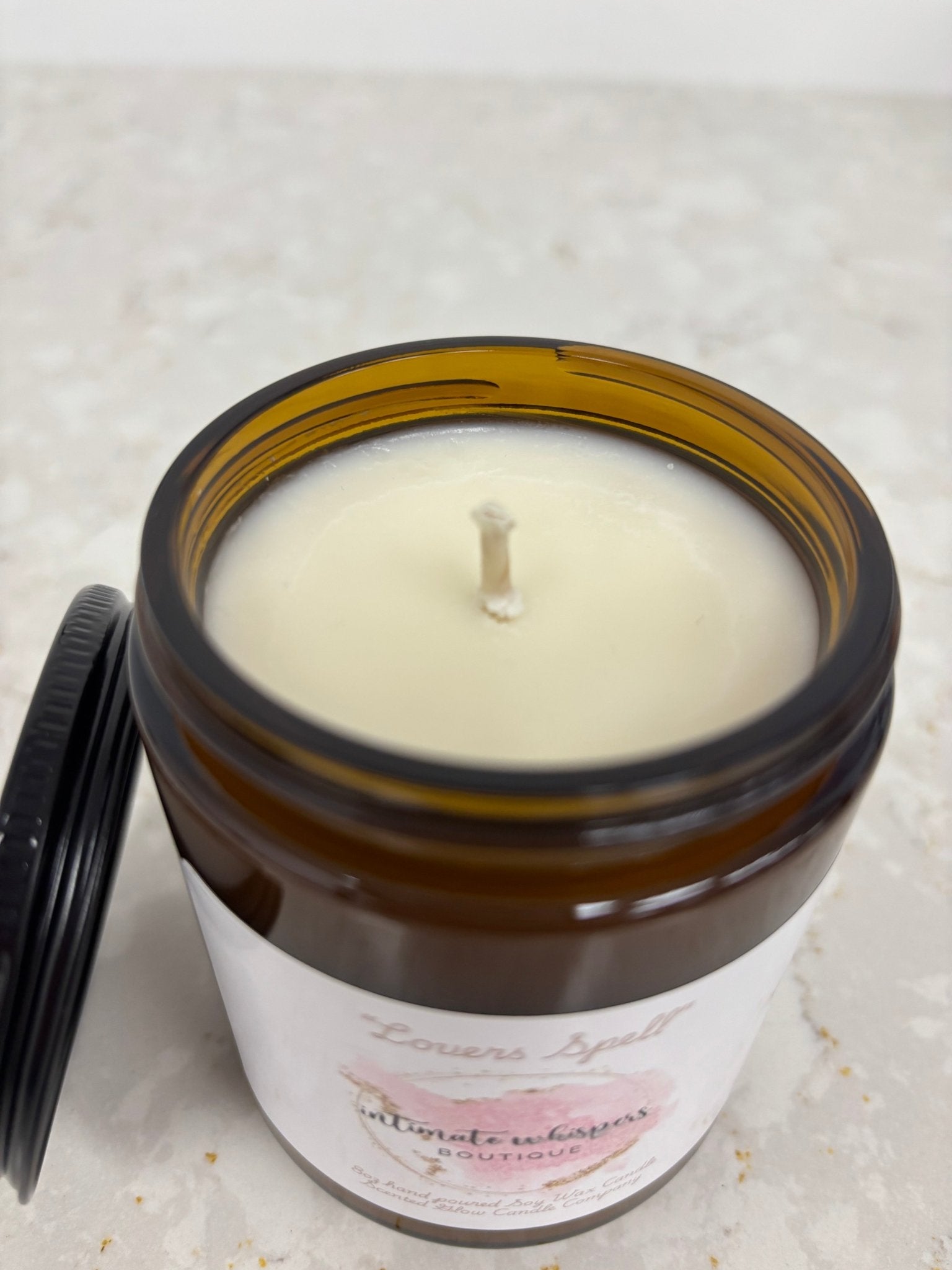 Lovers Spell 8oz Soy Candle - Intimate Whispers
