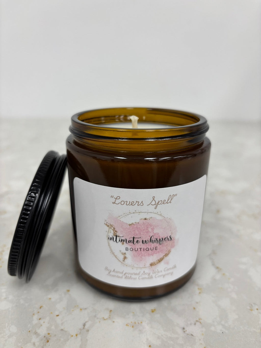 Lovers Spell 8oz Soy Candle - Intimate Whispers