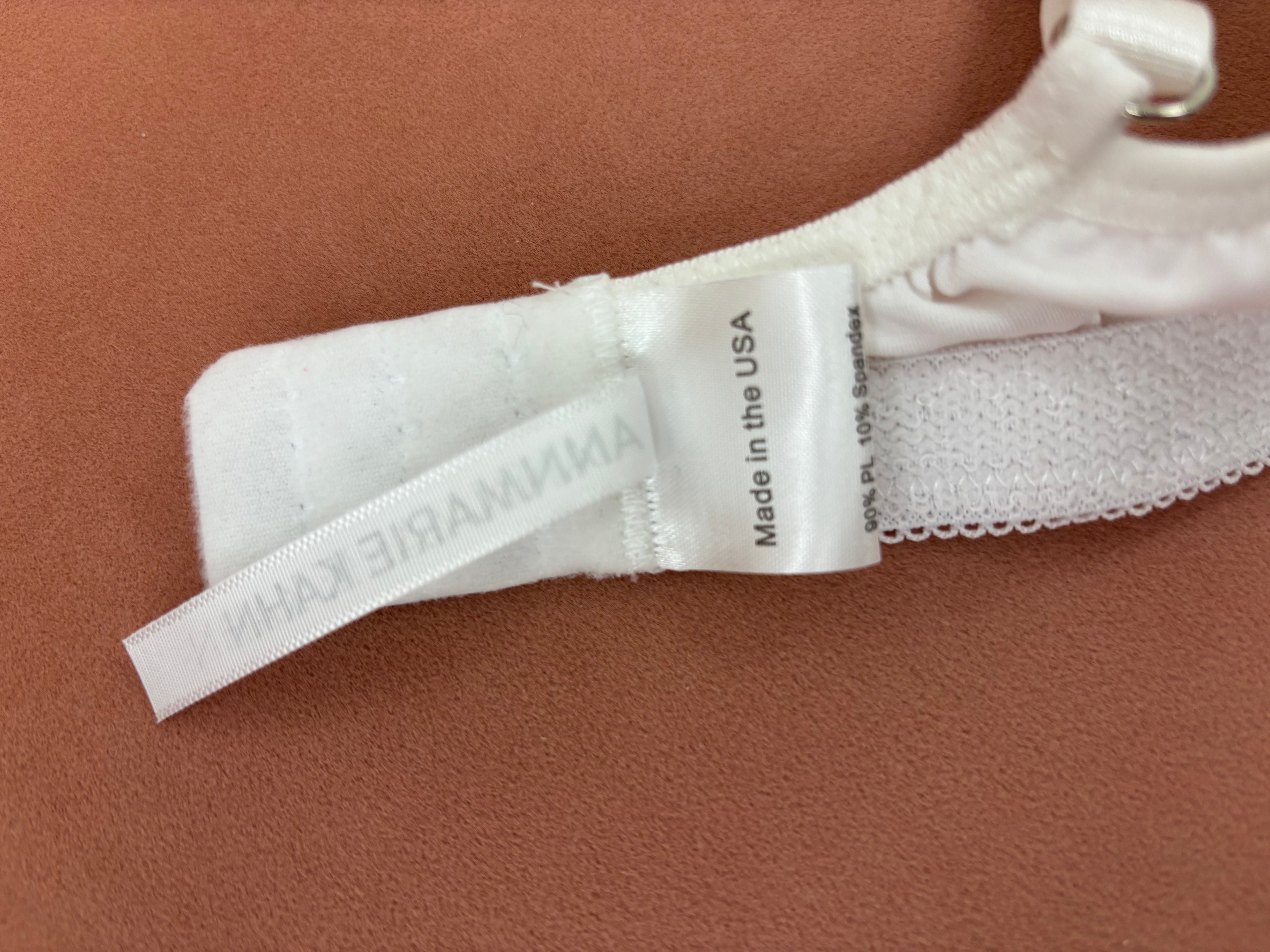 Women's bridal balconnette bra label made in USA