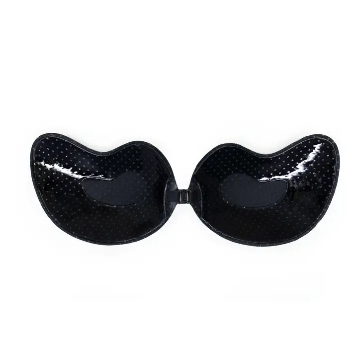 Women's Adhesive reusable sticky bra black back detail