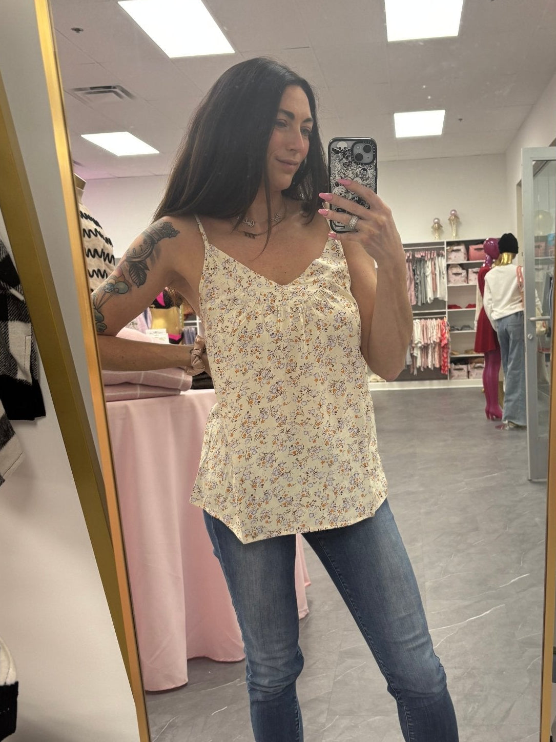 Spring Boho Tank Top: Apricot - Intimate Whispers
