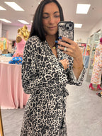 Bamboo Robe - Leopard Print - Intimate Whispers