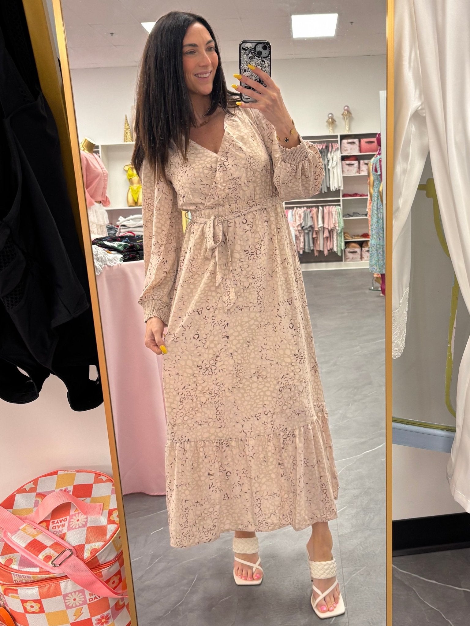 Bubble Maxi Dress - Leopard - Intimate Whispers