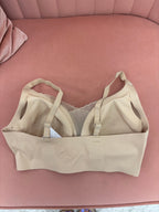 Perforated Gel Seamless Bra Mesh Detail: Beige - Intimate Whispers