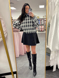Fall Check Turtleneck Sweater - Intimate Whispers