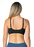 Gel Seamless Bra with Back Closure: Black - Intimate Whispers