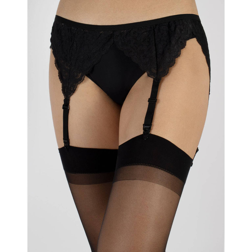 Sheer Stocking Black - Intimate Whispers