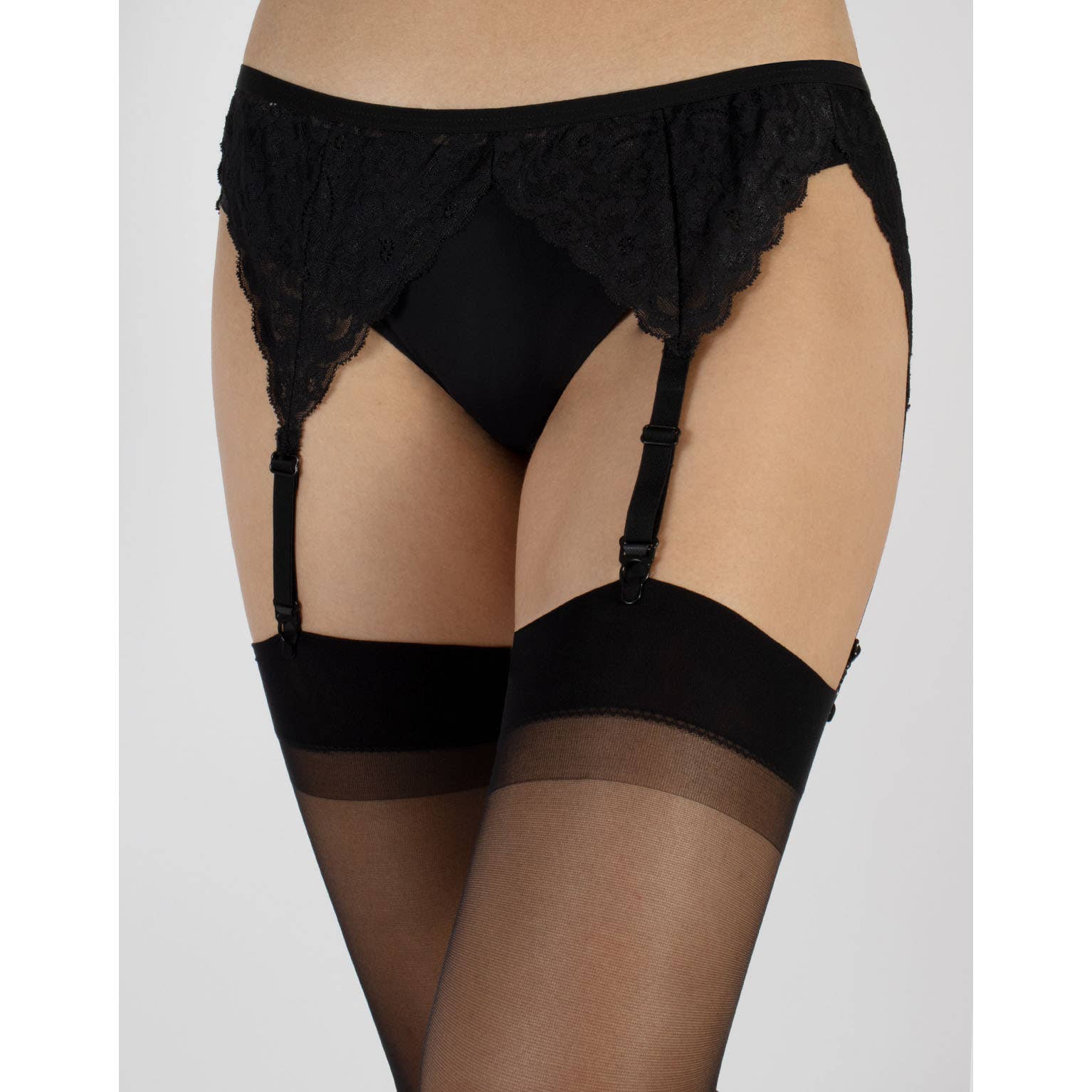 Sheer Stocking Black - Intimate Whispers