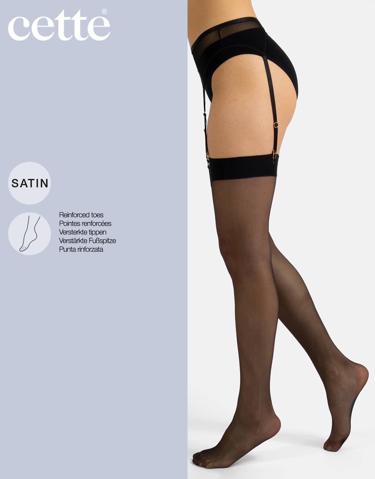 Sheer Stocking Black - Intimate Whispers