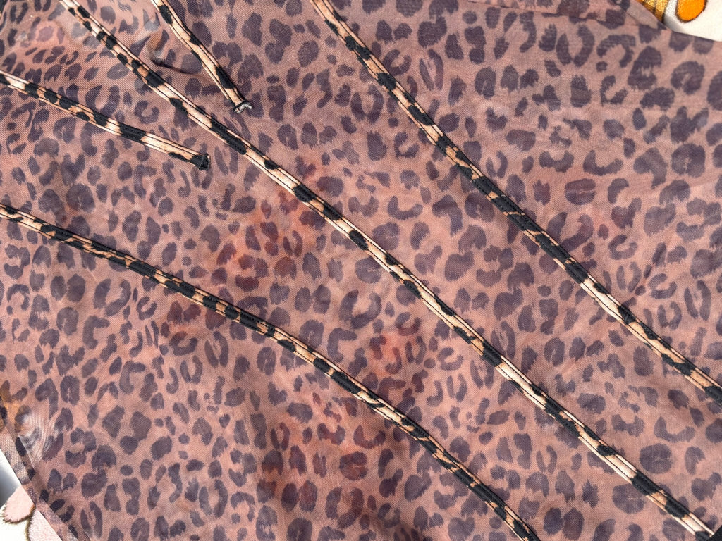 Alia Leopard Mesh Chemise & G-String - Intimate Whispers