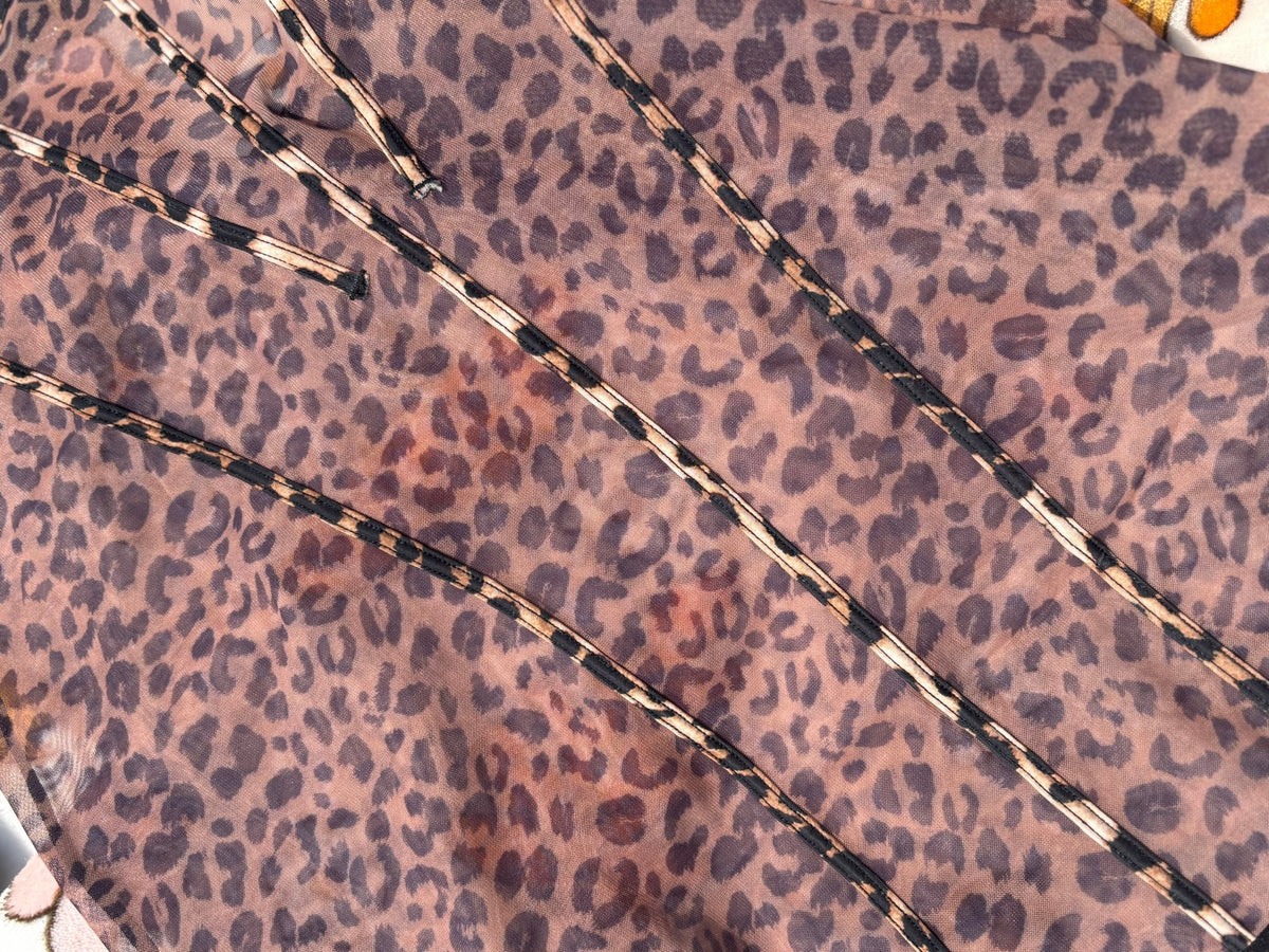 Alia Leopard Mesh Chemise & G-String - Intimate Whispers