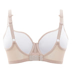 Women's panache moulded cup beige bra back flat lay 