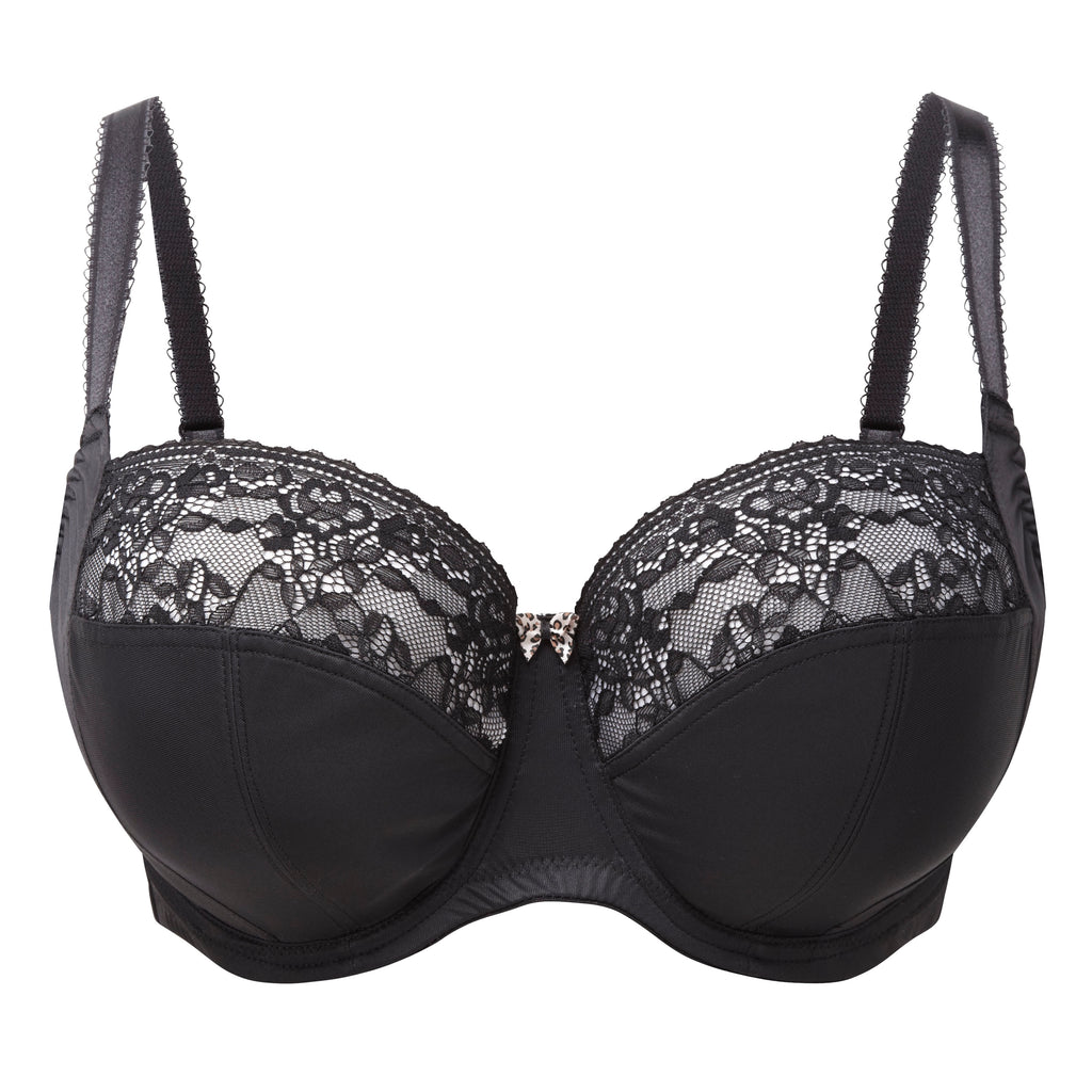 Women's Panache ChiChi Balconette Bra in Black Flat Lay Detail