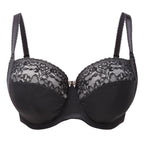 Women's Panache ChiChi Balconette Bra in Black Flat Lay Detail