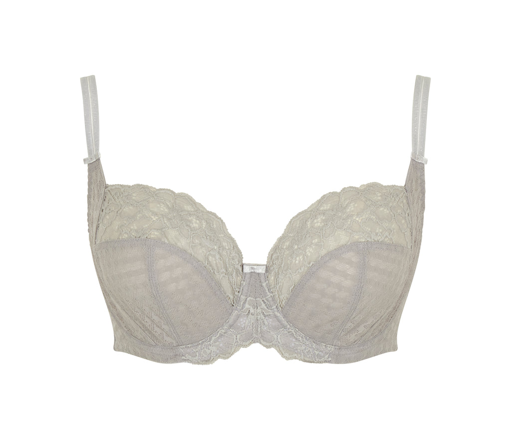 Women's Panache Envy Full Cup Bra Silver Flat Lay Detail