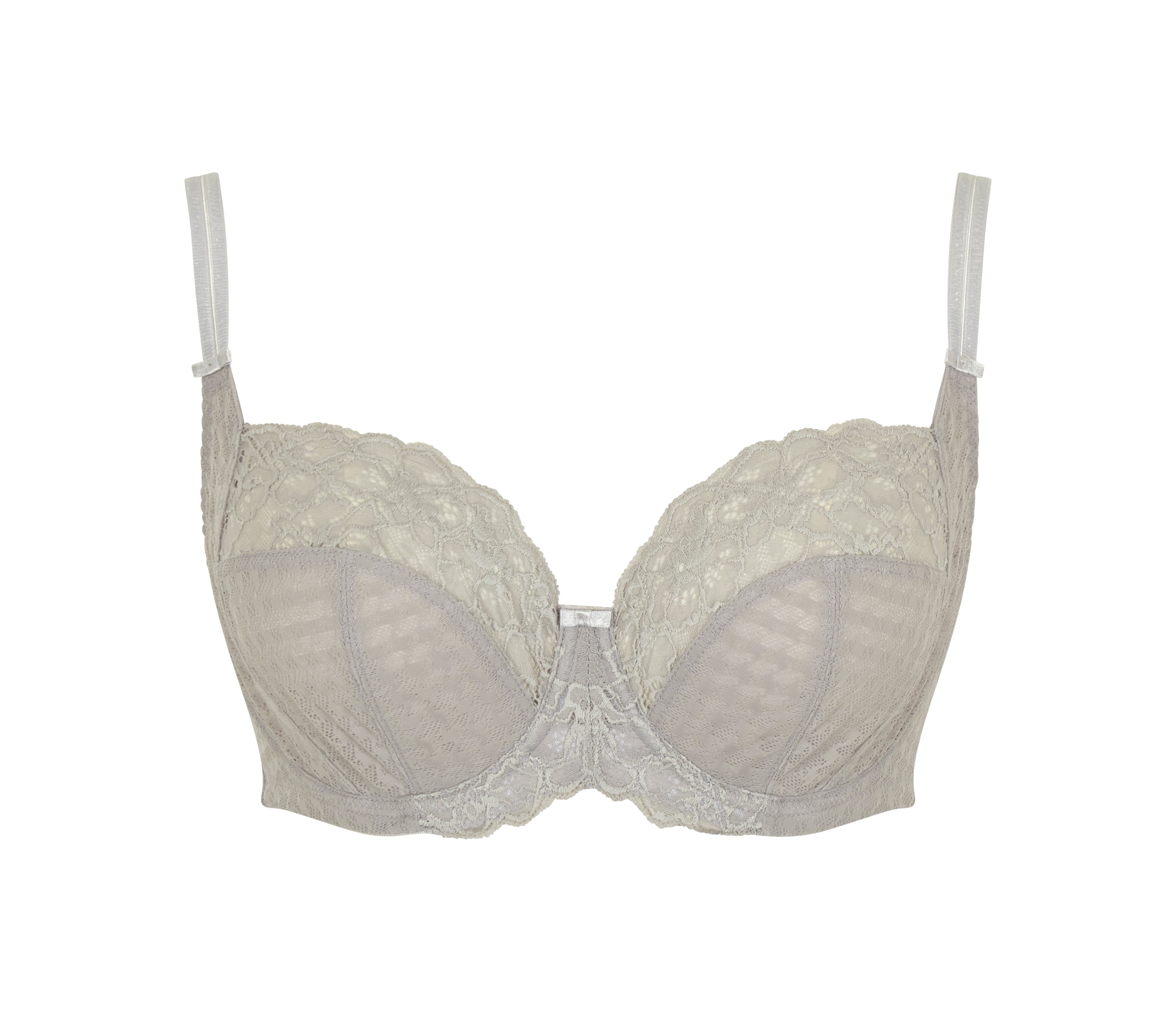 Women's Panache Envy Full Cup Bra Silver Flat Lay Detail