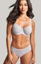 Women's Panache Envy Full Cup Bra Silver Model Full Body