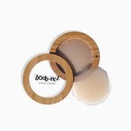 Women's light nude reusable nipple covers with bamboo case