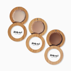 Women's light nude reusable nipple covers with bamboo case