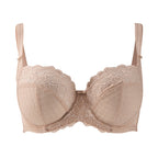 Women's Panache Envy Bra in Chai beige color flat lay