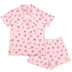 Take A Bow Bamboo Women's Pajama Short Set - Intimate Whispers