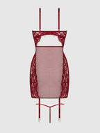 Dezi Lace & Chain Chemise Set - Intimate Whispers