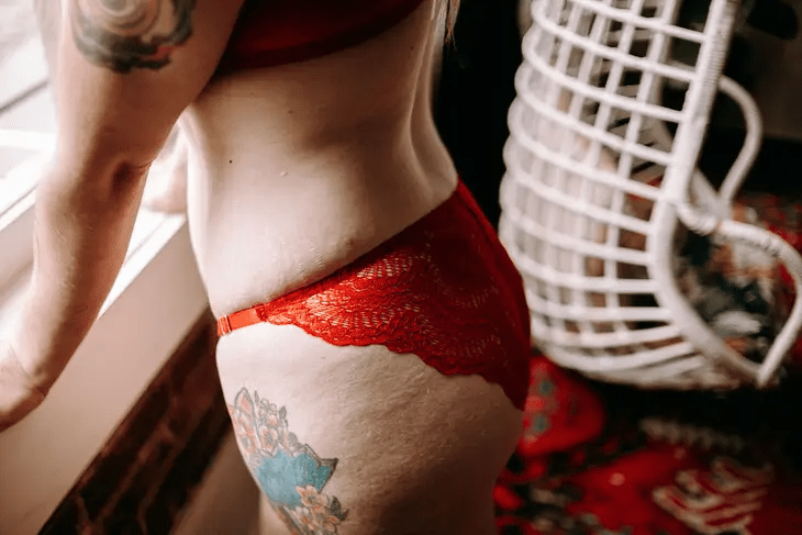 Ruby Celaena Lace Cheeky String Bikini Panty - Intimate Whispers