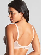 Women's Panache Balconette Bra in Blush Pink Back Close Up Detail on Model
