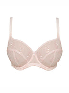 Women's Panache Balconette Bra in Blush Pink Flat Lay Detail