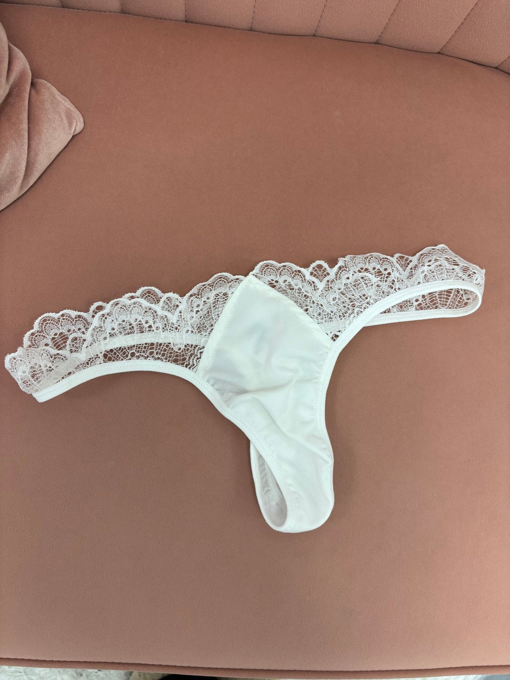 Pearl Chloe Lace Triangle Thong - Intimate Whispers