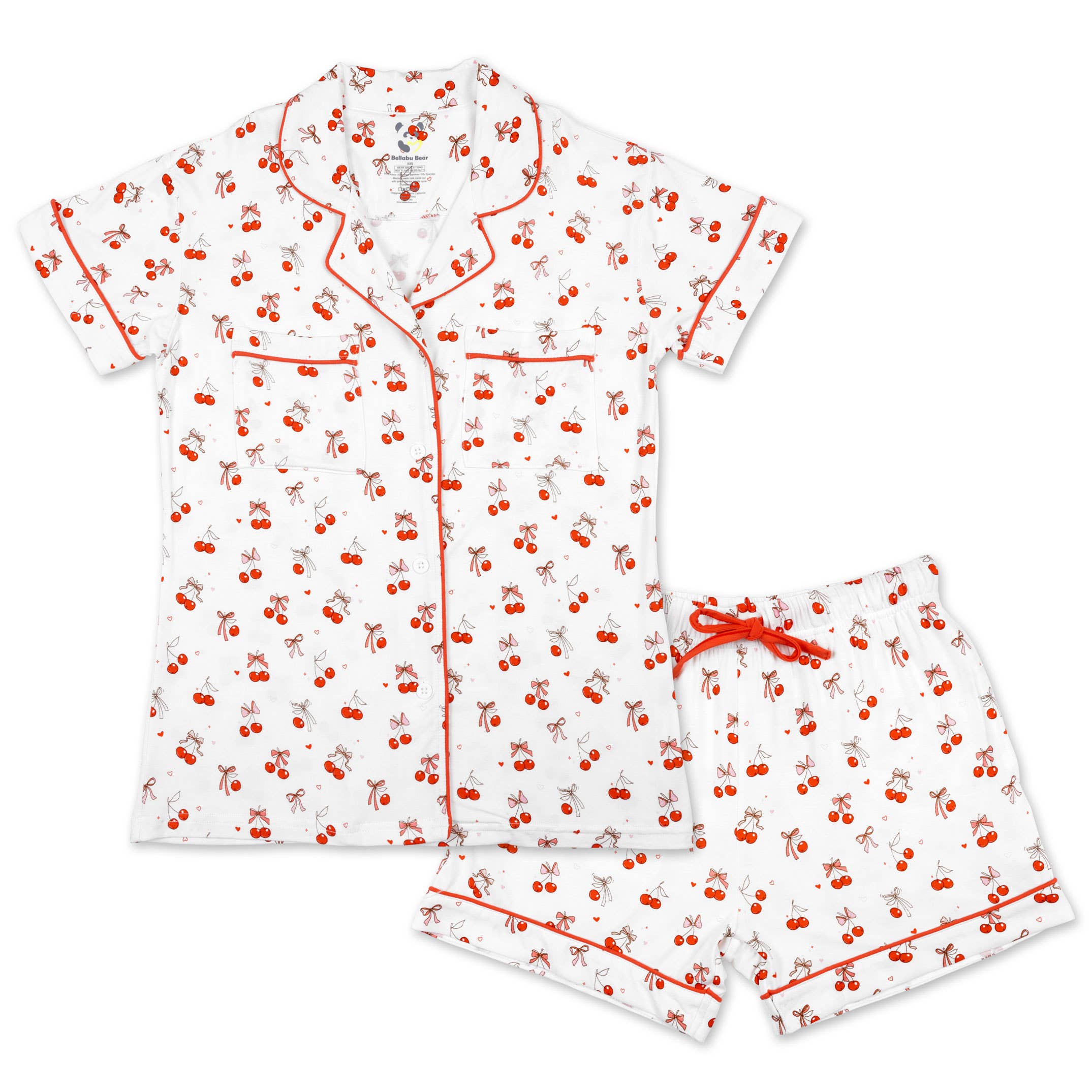 Cherry On Top Bamboo Pajama Short Set - Intimate Whispers