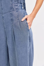 Denim Jumpsuit - Mid Wash