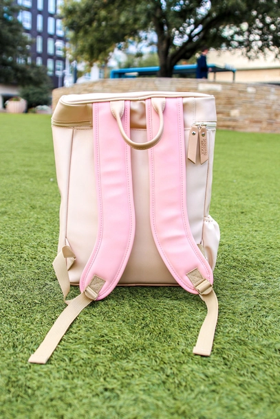 Blaze Backpack - Tan/Mauve