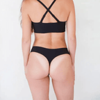 Signature Seamless Thong - Onyx - Intimate Whispers