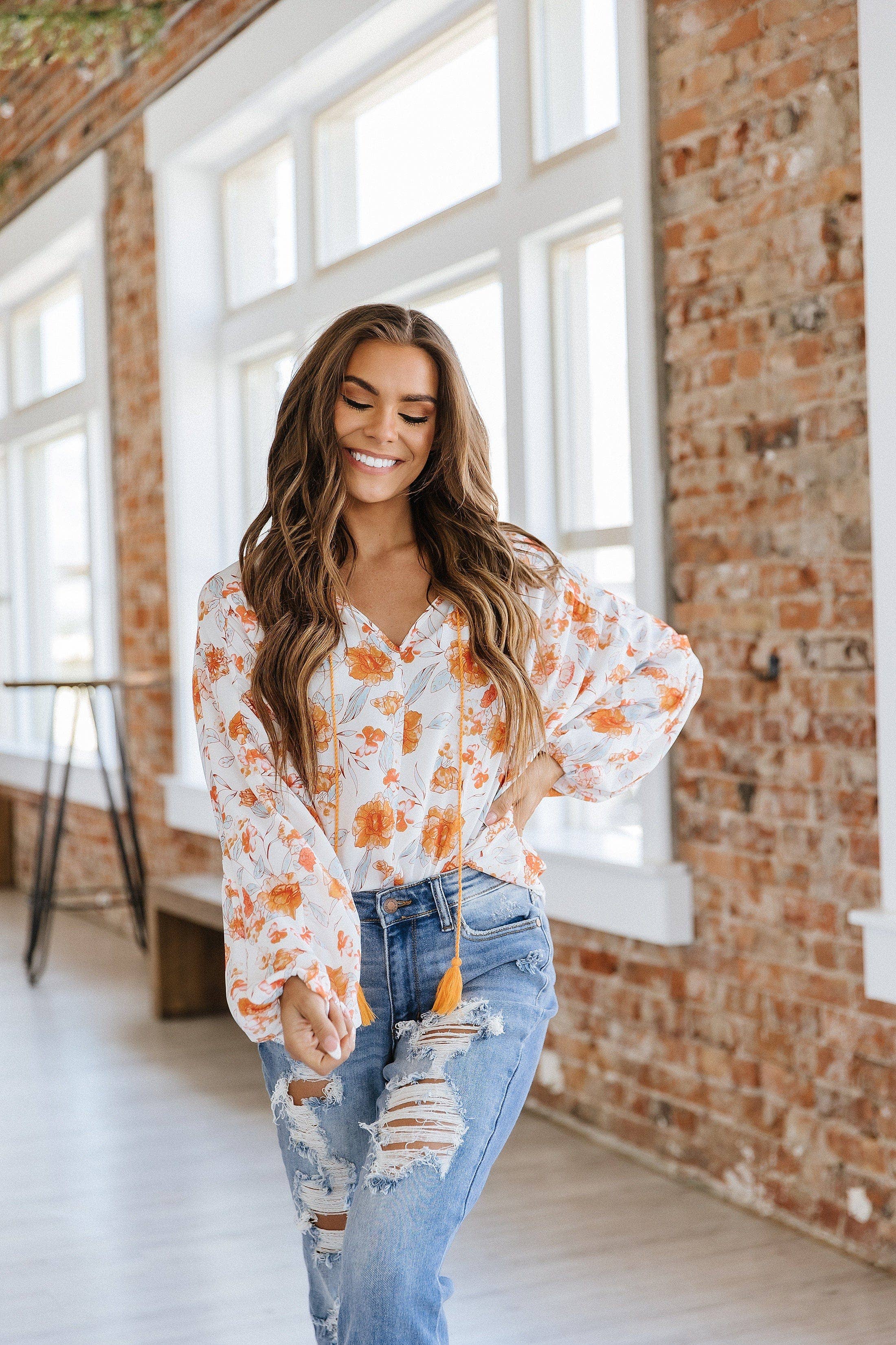Frances Floral Boho Top