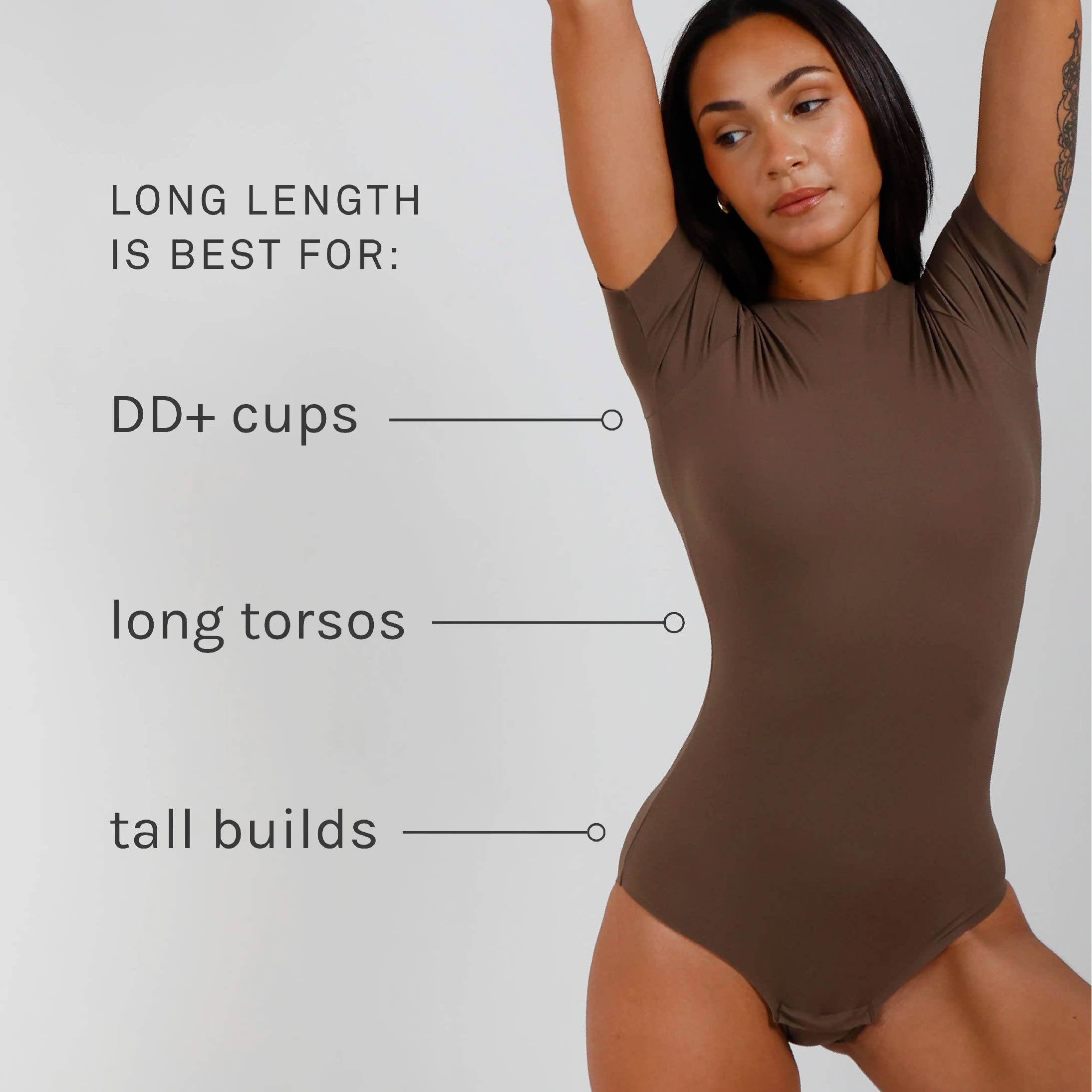 T-Shirt Crew Neck Bodysuit - Dune