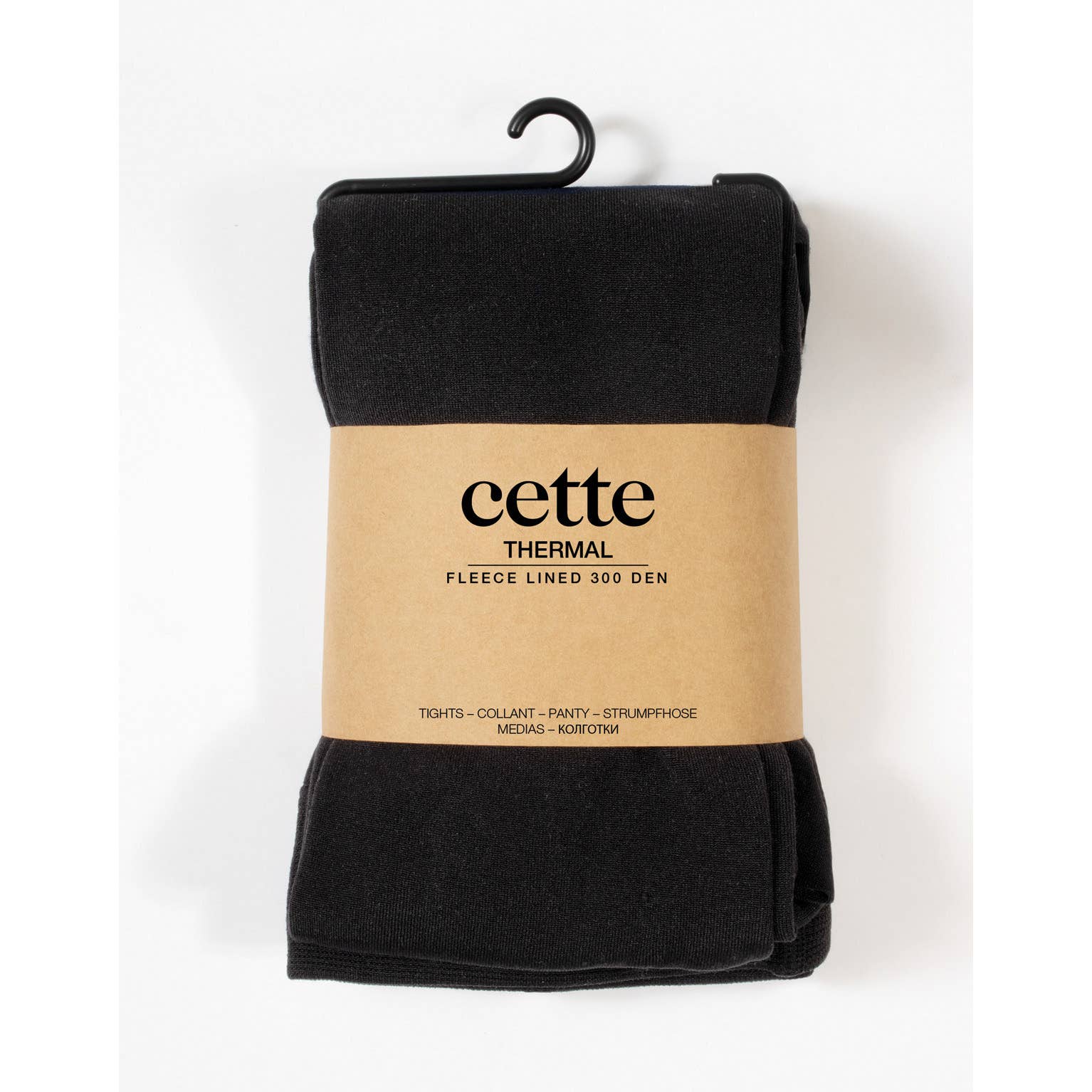 Thermal Tights with Warm Fleece-Black