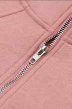Quarter Zip Brown Hoodie - Intimate Whispers