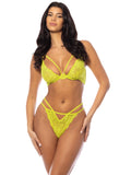 Elsie Yellow Lace 2 pc